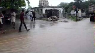 Flooded roads in Rajasthan