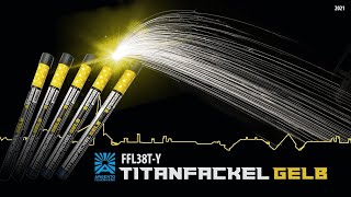 FFL38T-Y Titanfackel Gelb von Argento Feuerwerk