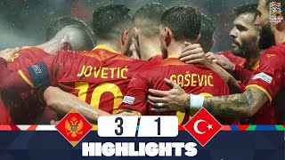 Montenegro vs Turkey | 3-1 | Highlights | UEFA Nations League 2024-25 | turkey vs montenegro