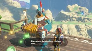 Kass in Rito Village in Breath of the Wild