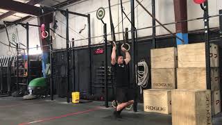 Feet assisted strict ring muscle up