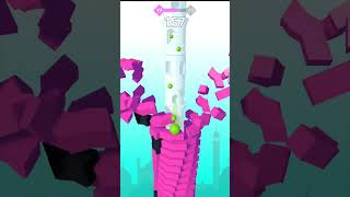 New Satisfying Stack Ball gameplay part 4 #stackball #gaming #shorts