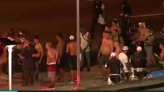 TORCEDORES DO FLAMENGO FAZEM PROTESTO NO MARACANÃ APÓS ELIMINAÇÃO DA LIBERTADORES