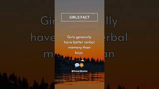 Girls generally have... #shorts #facts #girlsfacts #motivation