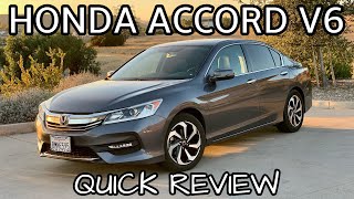 SPORTY! 2016 HONDA ACCORD EX-L V6 Overview