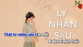 [KARAOKE LỜI VIỆT]  Tone nam Ly nhân sầu  - Lý Viên Kiệt