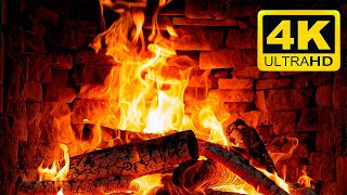 Beautiful Crackling Fireplace for TV🔥ASMR Relaxing Fireplace Sounds🔥Cozy Christmas Fireplace 4K UHD