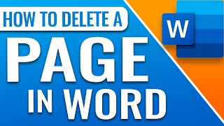 How to Delete a page in Word