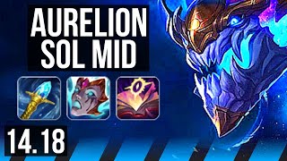 AURELION SOL vs LEBLANC (MID) | 6/1/8, Dominating | NA Challenger | 14.18