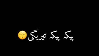 Imovie Black screen status|Black screen Whatsapp status pashto poetry|Sad poetry ||