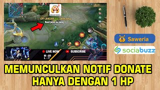 Cara Memunculkan Notifikasi Donasi di Live Sendiri Dengan 1 HP