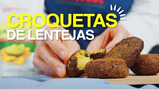 Croquetas de lentejas rellenas de Guacamole