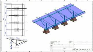 #Solar panel structure design how to solar structure for solidworks advance and solidworks panel#