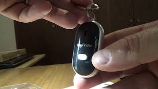 Whistle Key Finder Key Tracker Anti-lost with LED Light Black from GearBest.com