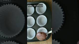 Moist Chocolate Cupcakes Recipe - No Egg #shorts #cupcake