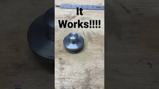 Finally made a crude functioning spinning top - Beginner metal turning project - vevor mini lathe