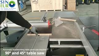 Automatic 45° degree 3200mm wood table panel saw woodworking furniture board cutting table saw