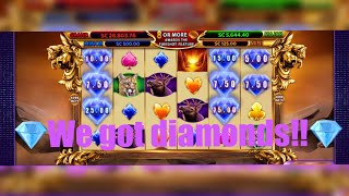 We got DIAMONDS!!💎 Part 2 of turning my $50 buy in into thousands! Luckyland Slots🎰