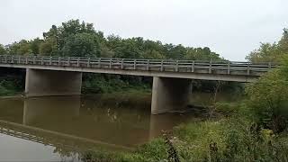 Camped outside the Great Serpent Mound park along the Ohio Brush Creek