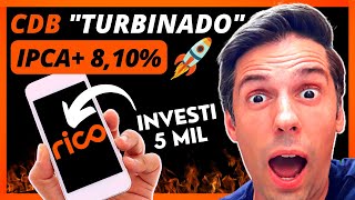 💥 BOMBA! CDB (IPCA + 8,10%) da Rico | Como investir no CDB na prática!