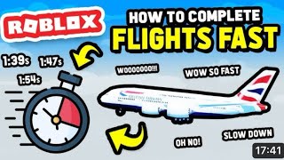 How to finish flights faster in CCS(Cabin Crew Simulator)Roblox!