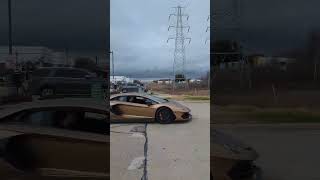 Lamborghini Aventador SVJ Leaving Cars and Coffee #cars #car #shorts #fyp