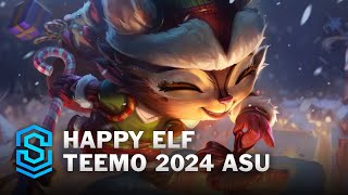 Happy Elf Teemo (2024 ASU) Skin Spotlight - League of Legends