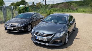 VW PASSAT CC vs VOLKSWAGEN CC | Acceleration & Sound | 0-100 Km/h |