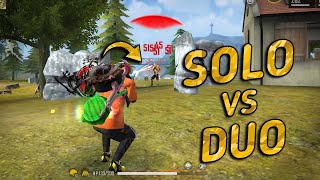 Solo Vs Duo | Garena FREE FIRE | Free Fire Best Gameplay | Solo Vs Duo 15 Kills Best Ranked Gameplay