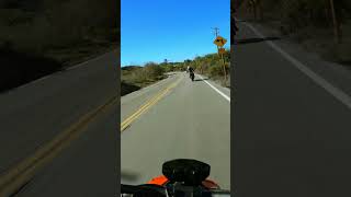 Ducati Streetfighter V2 Chasing KTM Superbike