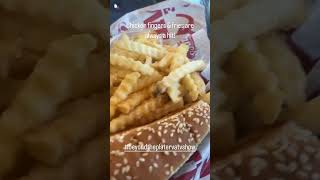 Chicken fingers & fries at Cane’s.