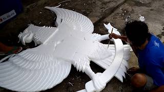 Seni Ukir Styrofoam [#1] Garuda Pancasila