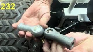 Club car golf cart front end tie rod change!!!