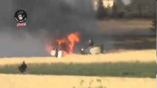 20130604 Homs Al Ghantoo Another crops field set on fire