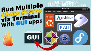 Run Multiple Linux OS Inside the Terminal with GUI Tools [Hindi]