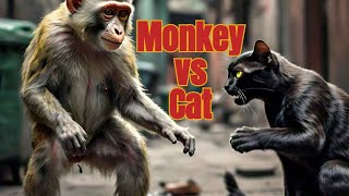 Epic Monkey vs Cat Fights | Funny Animal Battles | Hilarious Moments