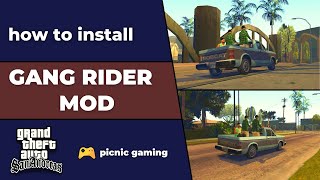 How to install Gang Rider Mod in Gta Sa | Ride Along with Homies in Gta Sa | Gang Mod for Gta Sa