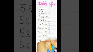 5 ka table | table trick of 5 | 5 ka table trick | #tables #table #shorts #ytshorts #table5