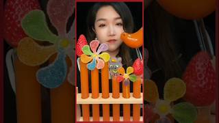 Amazing Satisfying Orange 🧡 Sweet Drinking show 😋😲😍 #p4 #asmr #mukbang #chinesefood