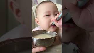 Baby eat food/ mỗi ngày 1 gói siro giúp con ngon miệng #shorts #shortvideo