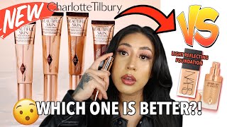 CHARLOTTE TILBURY BEAUTIFUL SKIN FOUNDATION VS. NARS LIGHT REFLECTING FOUNDATION *REVIEW+WEAR TEST*