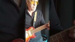 A Little blues on a little guitar