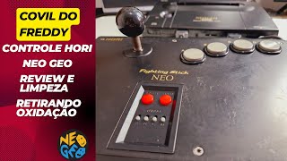 Review e Limpeza - Controle Hori Fighting Stick NEO - Neo Geo