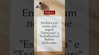 Significado do nome Emília - Origem do Nome #shorts #significado