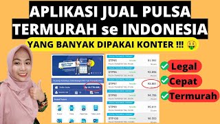 REKOMENDASI APLIKASI JUAL PULSA TERMURAH se INDONESIA YANG BANYAK KONTER PAKE !!