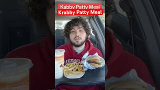 Krabby Patty Meal From Wendy’s #wendys #krabbypatty #foodreview #shorts