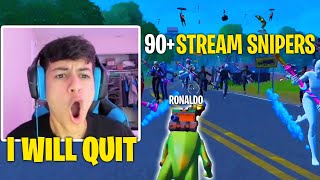 Ronaldo VERY *FRUSTRATED* After Getting STREAM SNIPED By The ENTIRE LOBBY! (Stream Highlights)