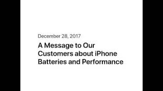 Apple's Apology Letter for Slowing Old iPhones !