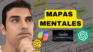 🦾GENERAR MAPAS MENTALES con INTELIGENCIA ARTIFICIAL 🤖 COPILOT vs GEMINI vs ChatGPT vs MISTRAL