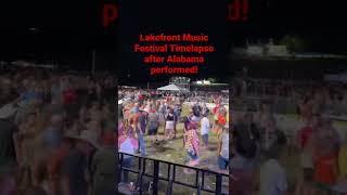 #Lakefront #musicfestival after #Alabama #concert #timelapse of #fans leaving. #deejaystjoel